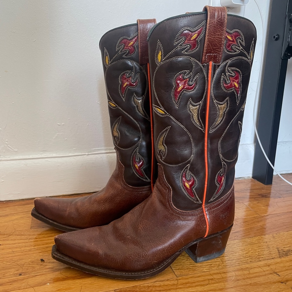 Frye cowboy boots!